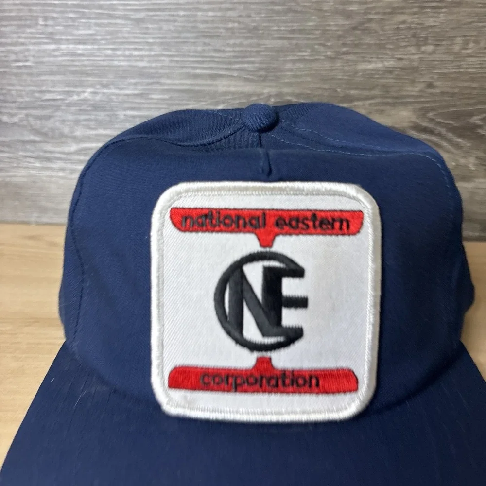 Vintage National Eastern Corporation Hat Cap Snap Back Patch Trucker